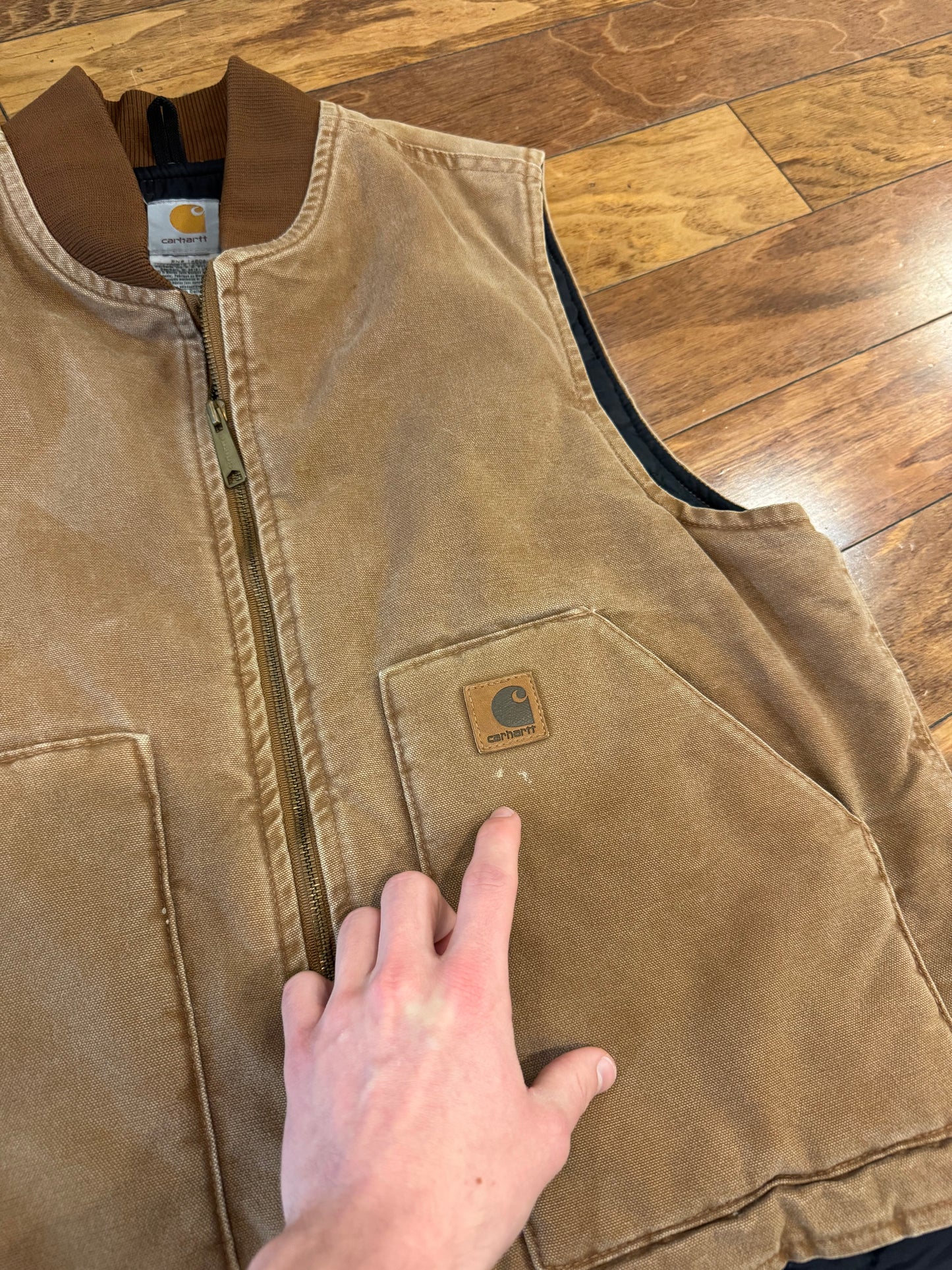 2006 Carhartt Insulated Brown Vest (L)