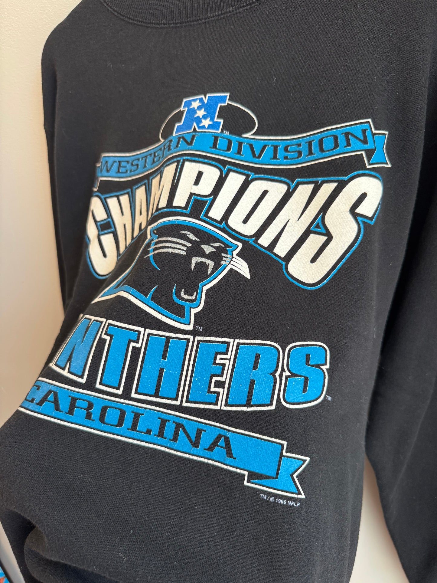 1996 Carolina Panthers Vintage Western Division Crewneck (XL)