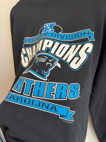 1996 Carolina Panthers Vintage Western Division Crewneck (XL)