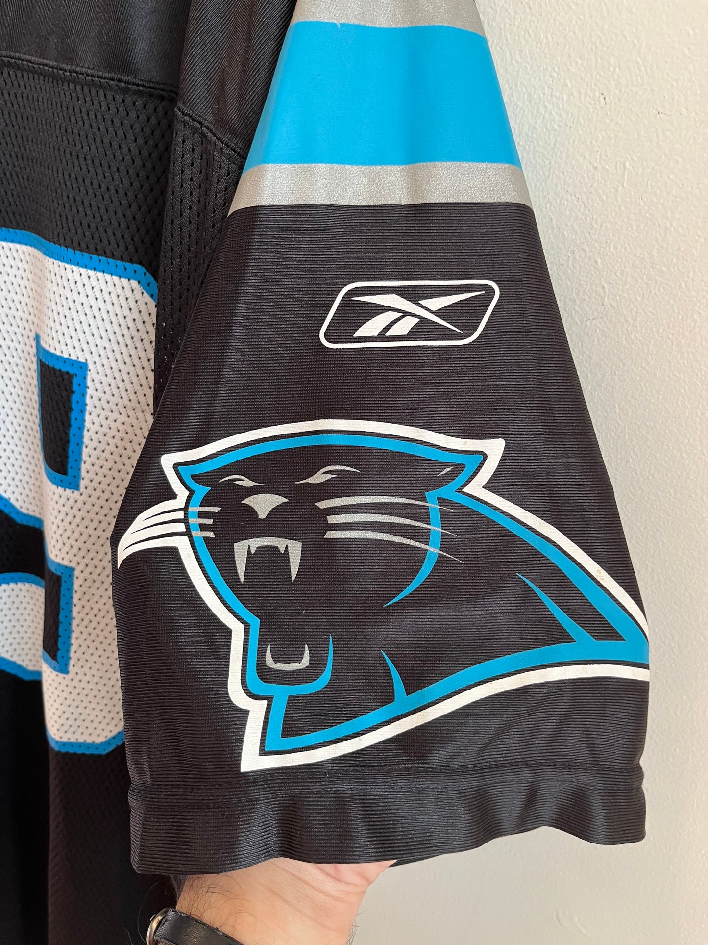 00s Carolina Panthers Keyshawn Johnson Reebok Home Jersey (L)