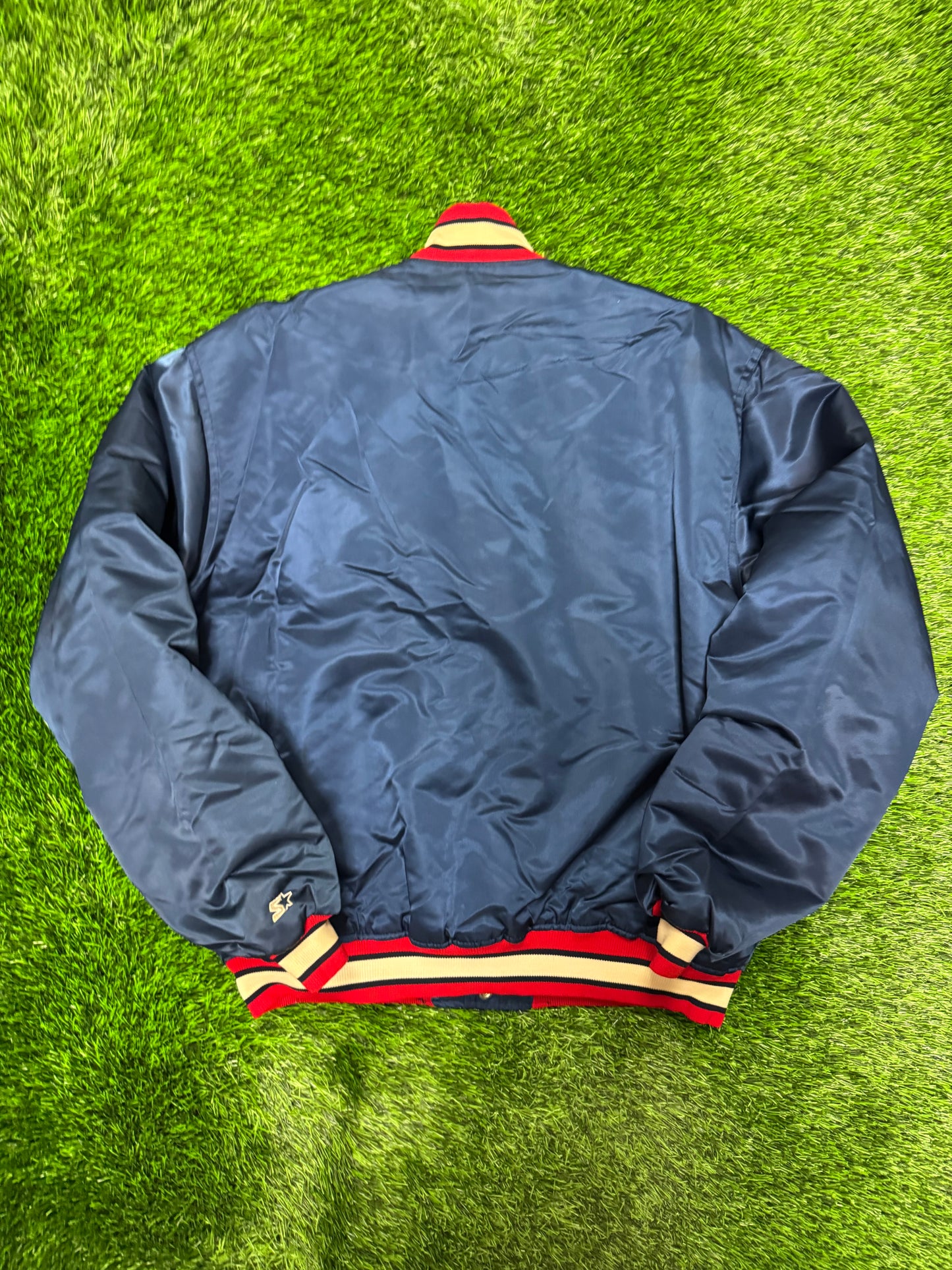 90s Atlanta Braves Vintage MLB Starter Satin Jacket (XL)