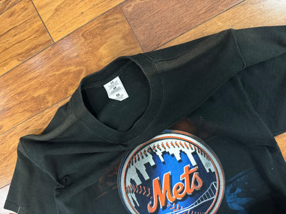 2000 New York Mets Big Logo Vintage MLB Graphic Tee (M)