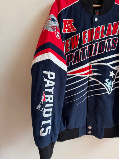 2010s New England Patriots Racing NFL GIII Racing Jacket (XL)