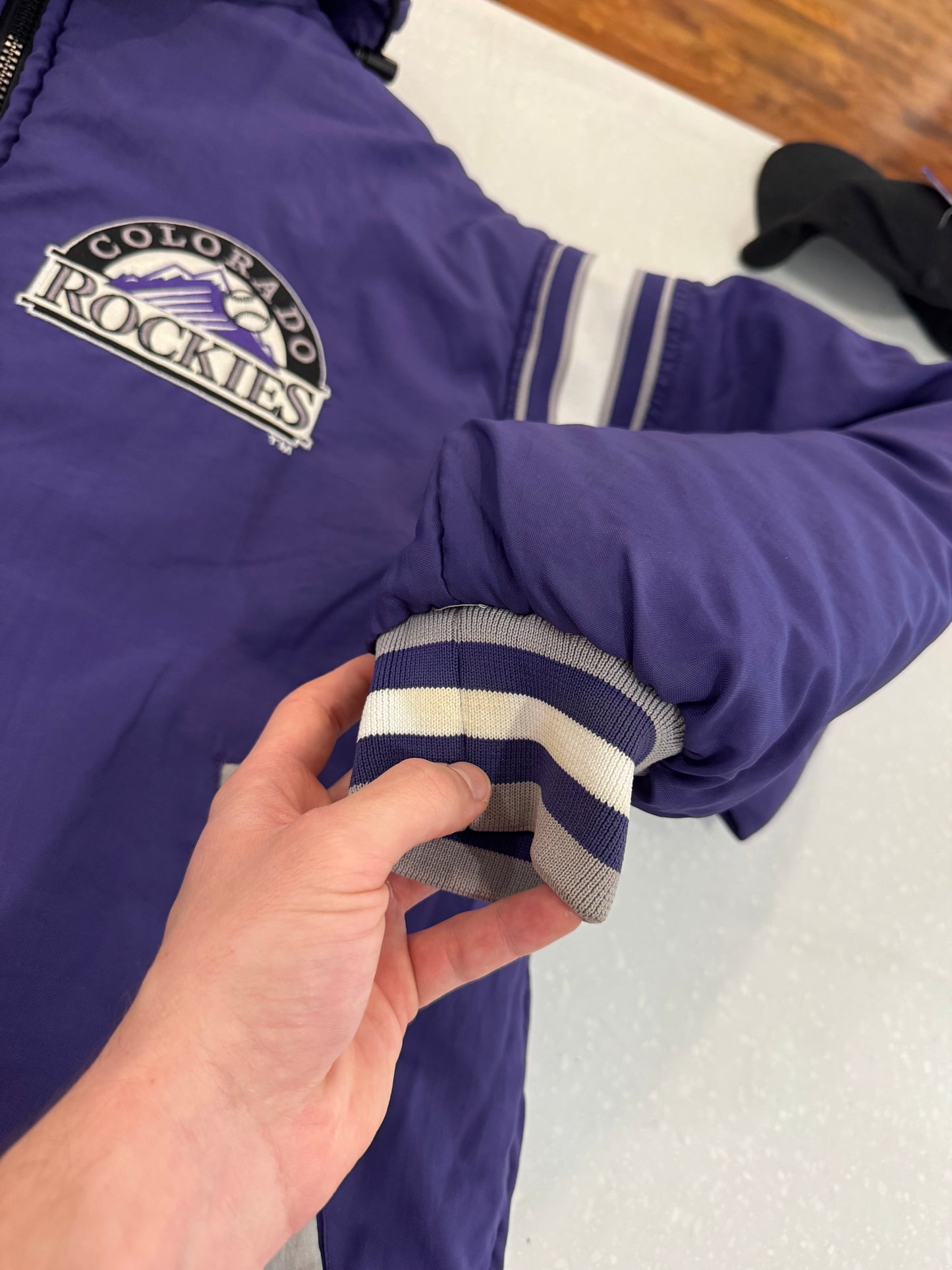 90s Colorado Rockies Reversible Pro Player Puffer Jacket (L)