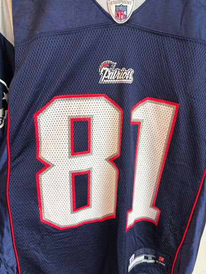 00s New England Patriots Randy Moss Reebok Jersey (S)