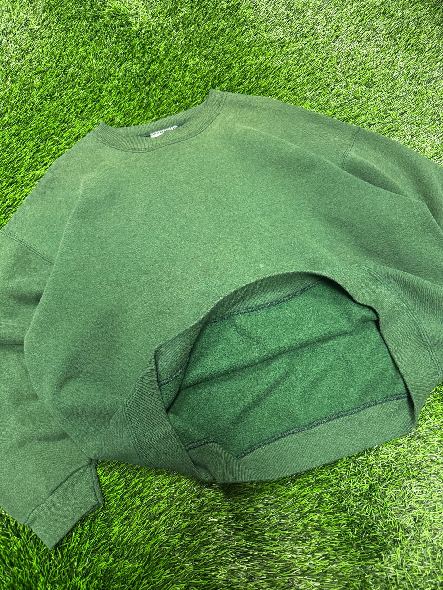 90s Riders Faded Essential Vintage Blank Crewneck (XL)