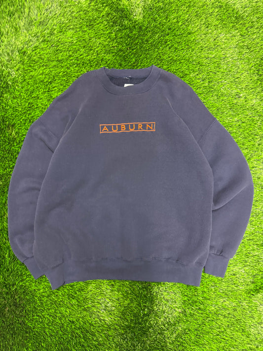 00s Auburn University Spell Out Vintage Embroidered Crewneck (XL)
