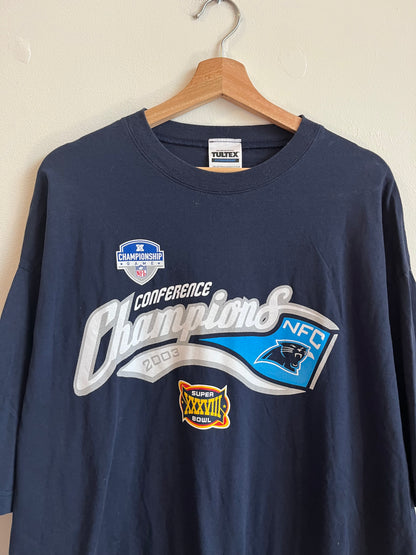 2003 Carolina Panthers Conference Champions Navy Tee (XXL)