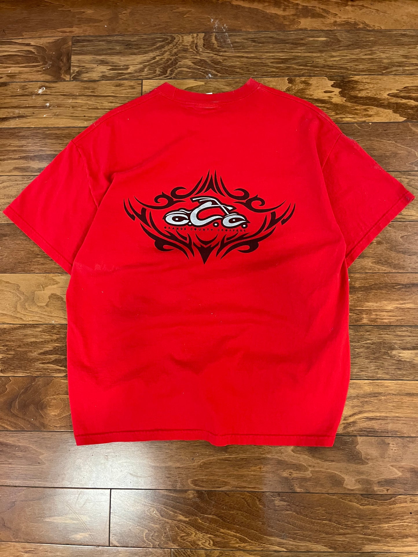 00s Orange County Choppers Red Graphic Tee (XL)