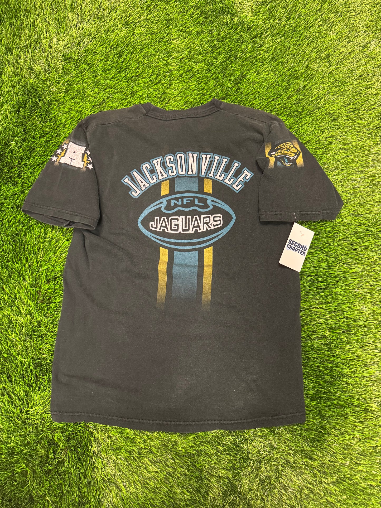90s Jacksonville Jaguars Pro Player Double Sided Vintage Tee (M)