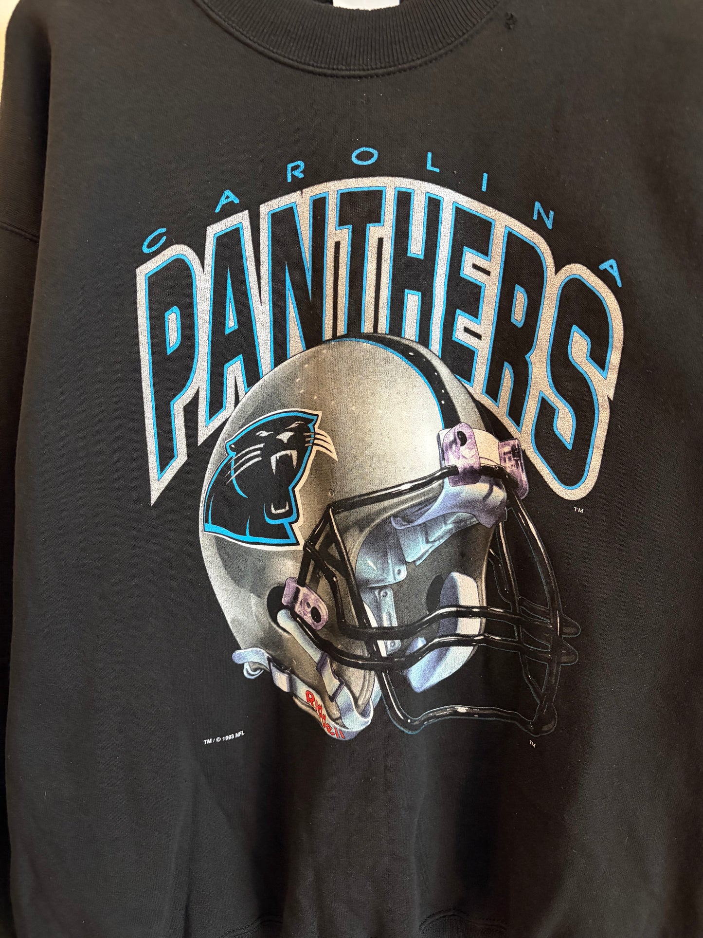 1993 Carolina Panthers Salem Helmet Crewneck (XL)