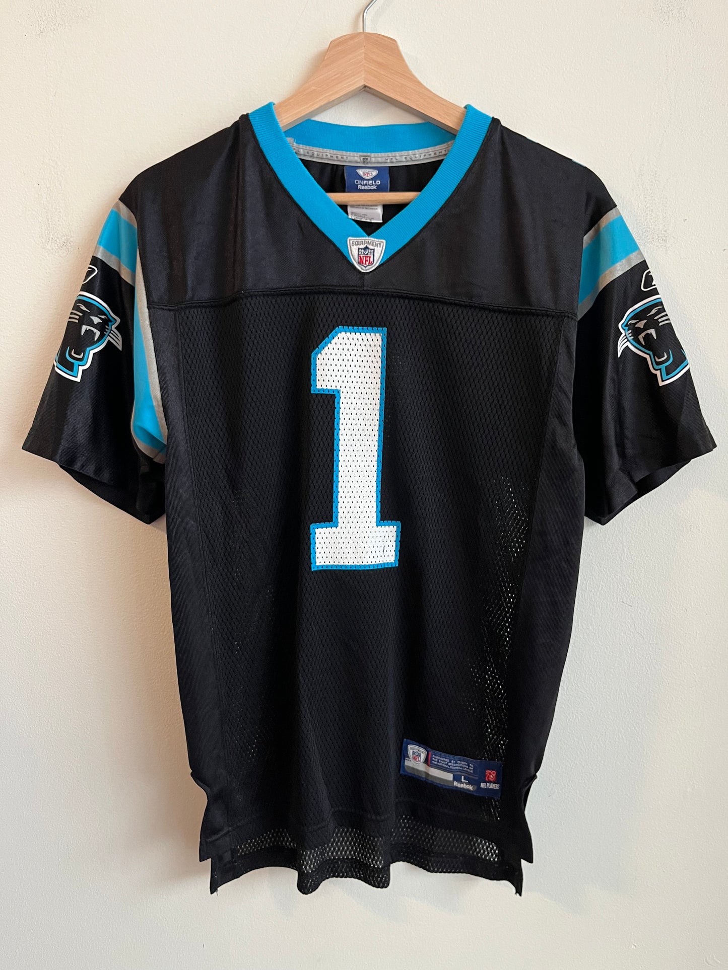 2010s Carolina Panthers Cam Newton Reebok Rookie Jersey (Youth L)