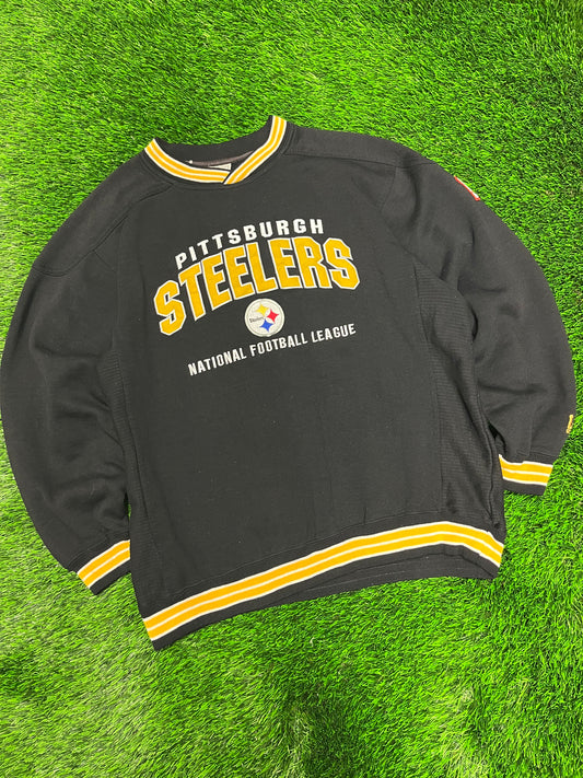 90s Pittsburgh Steelers Embroidered Lee Crewneck (L)