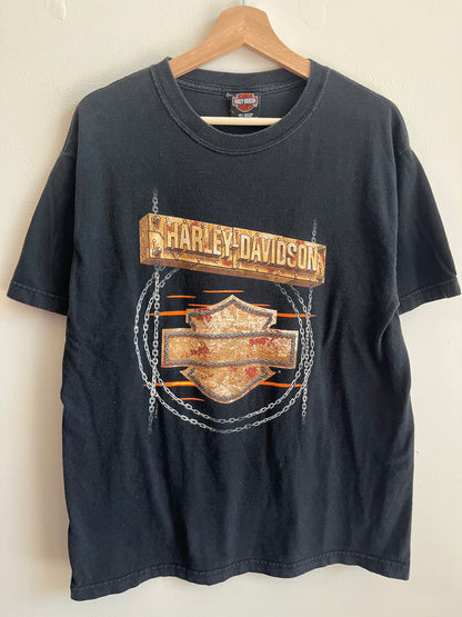 2004 Harley Davidson Chains Graphic Tee (L)