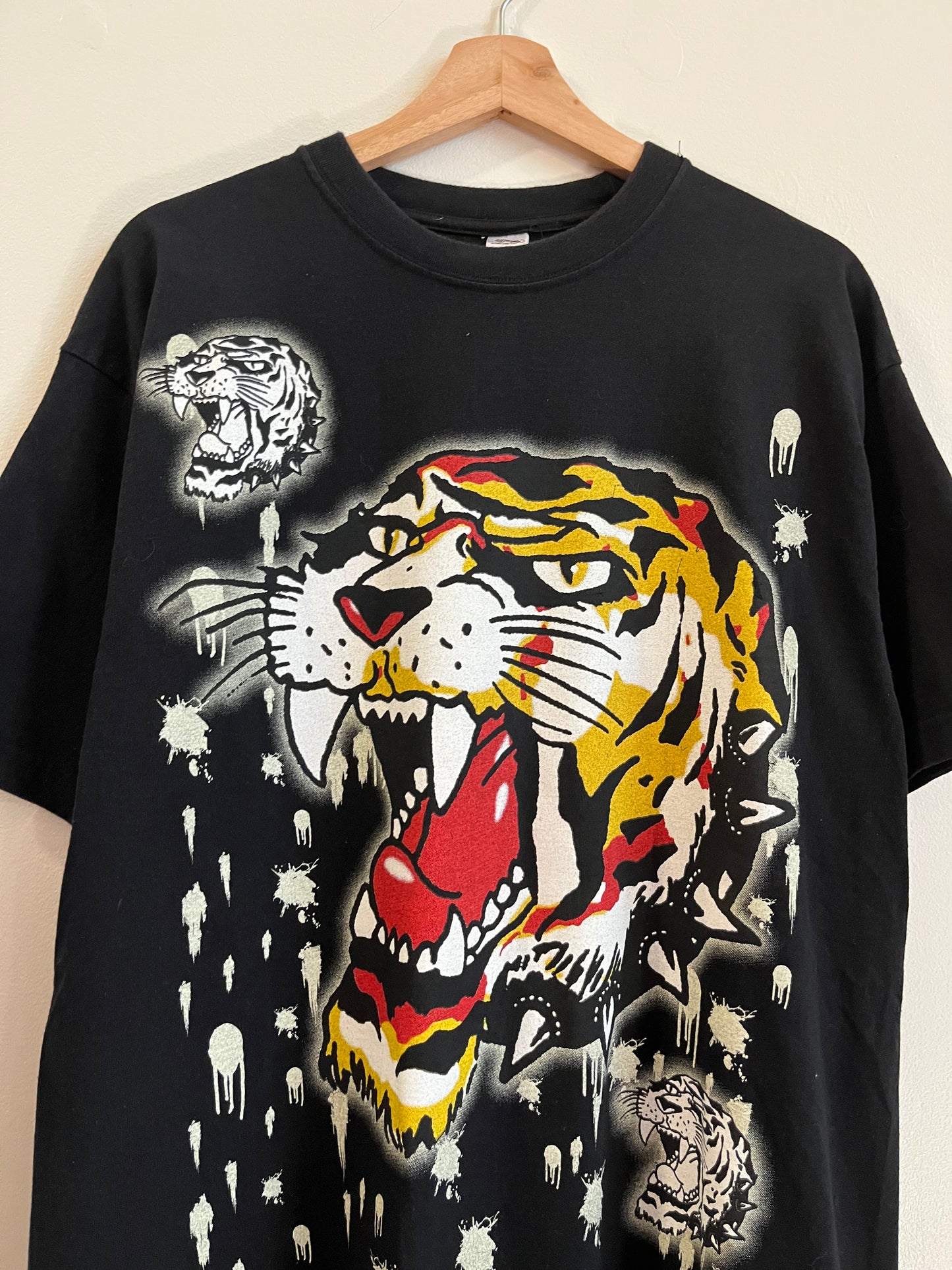 00s Ed Hardy Christian Audigier Tiger New York City Tee (L)