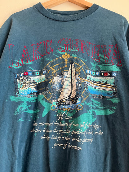 90s Lake Geneva Graphic Destination Tee (XL)