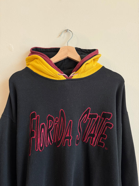 90s Florida State (FSU) Starter Double Hood Hoodie (L)
