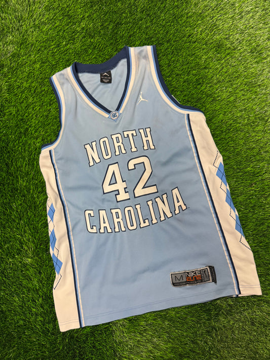 00s University of North Carolina (UNC) #42 NCAA Basketball Nike Elite Jersey (M)