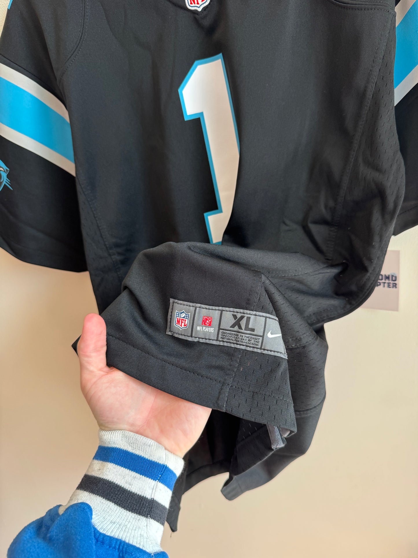 2016 Carolina Panthers Cam Newton Home Jersey (Youth XL)