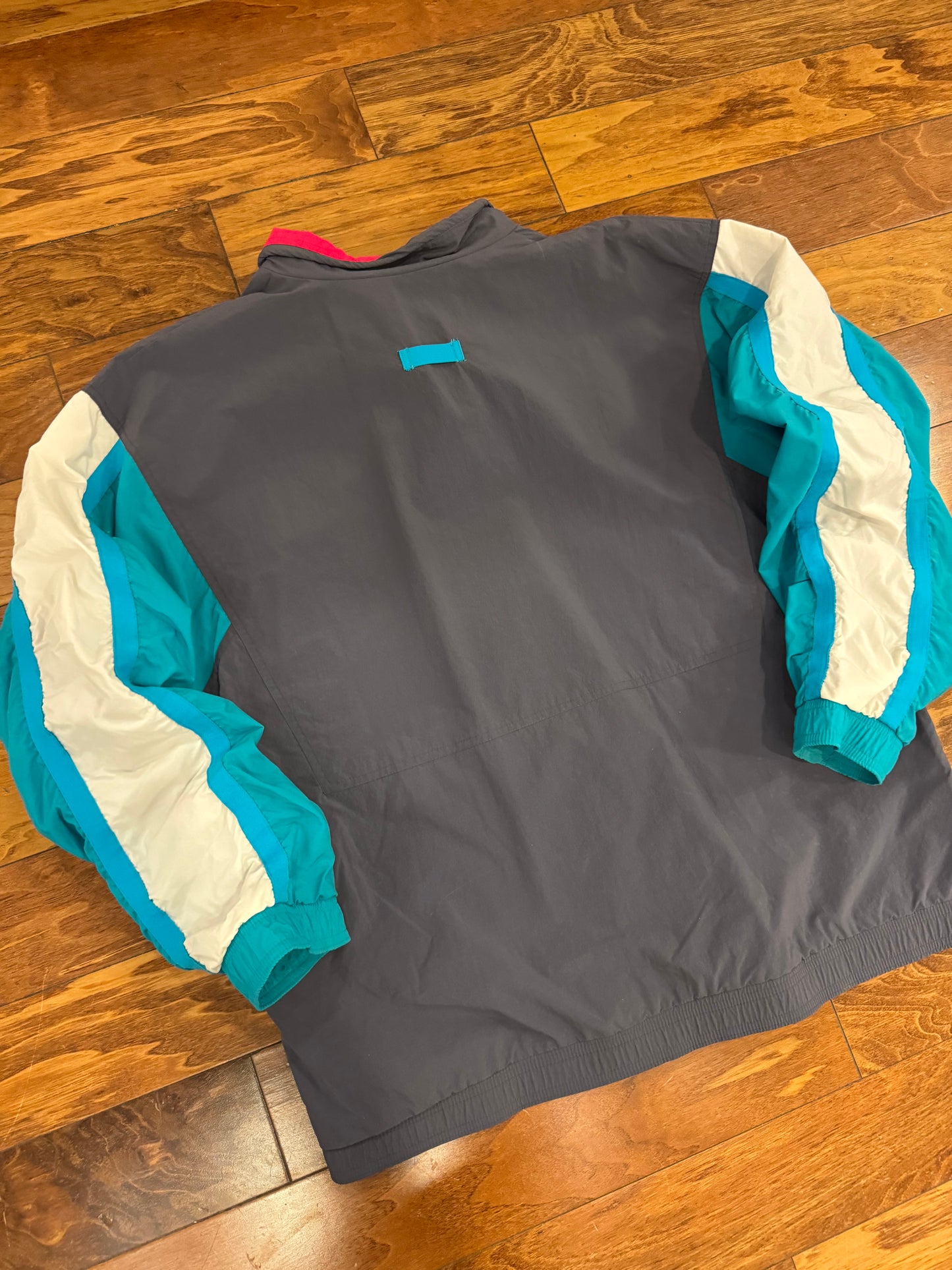 80s Nike Rare Grey/Teal Vintage Windbreaker (XL)