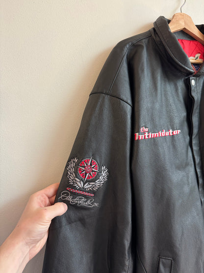 90s Dale Earnhardt Jeff Hamilton Racing The Intimidator Leather Jacket (XXL)