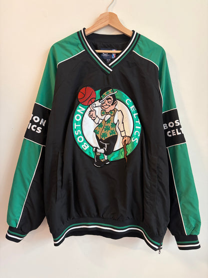 00s Boston Celtics G-III Embroidered Windbreaker (XXL)
