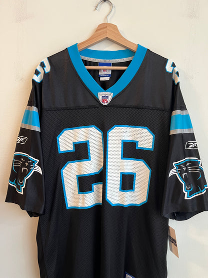 00s Carolina Panthers Deshaun Foster Home Reebok Jersey (L)