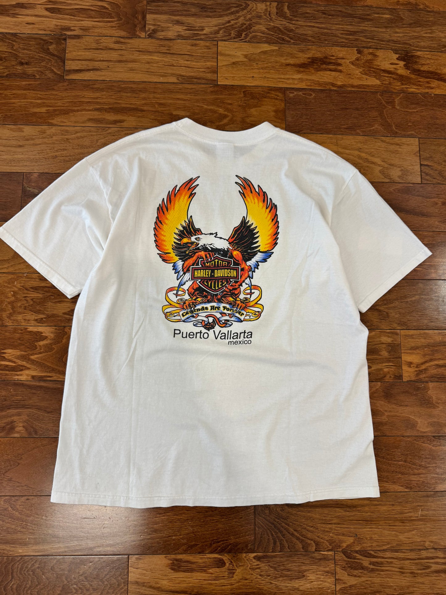 00s Harley Davidson Jalisco, Mexico Vintage Bootleg Tee (XL)