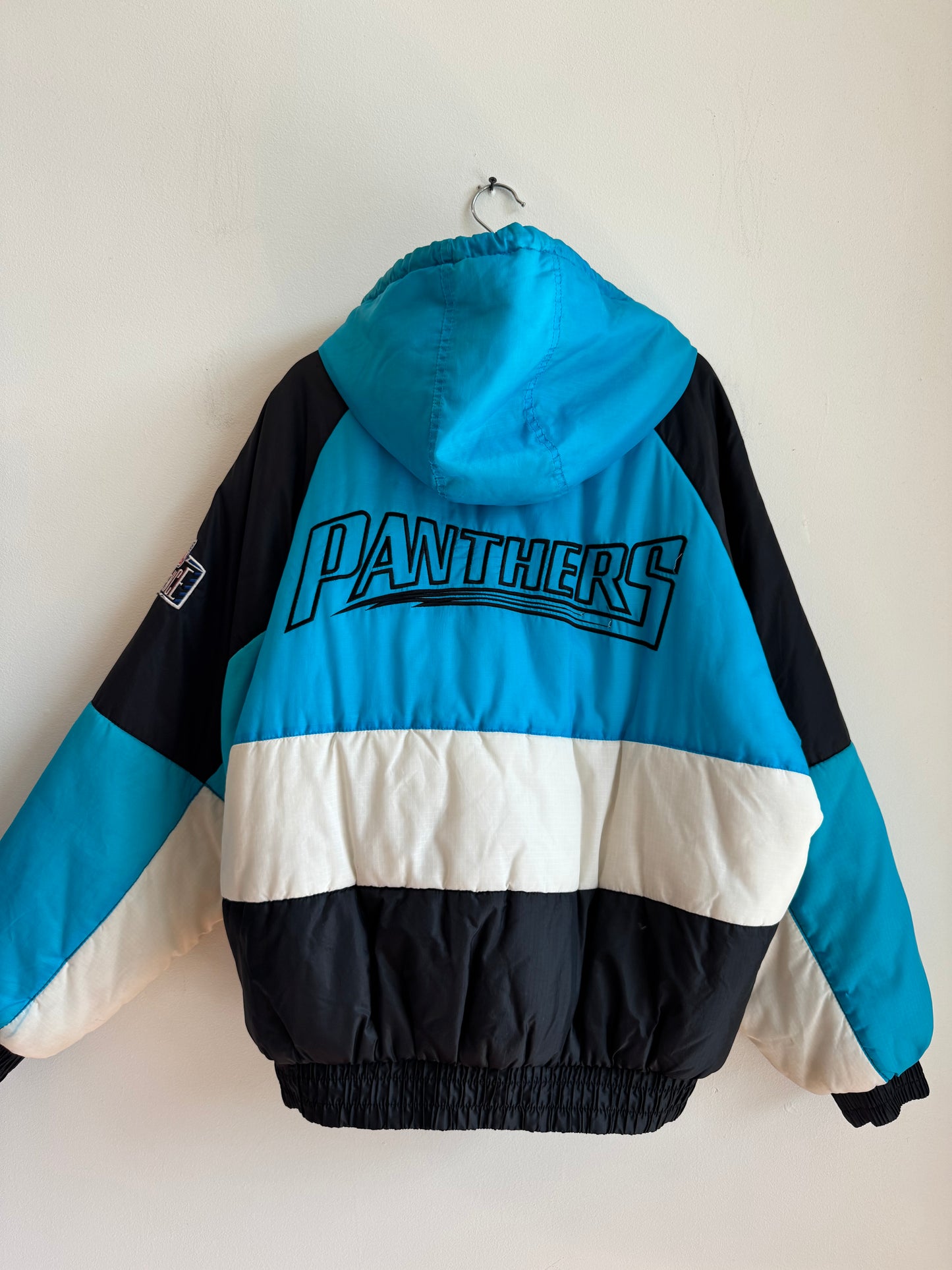 90s Carolina Panthers Pro Player NFL Experience Puffer Jacket (XL)