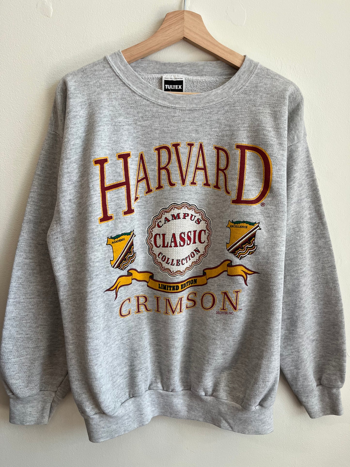 90s Harvard Crimson Limited Edition Tultex Crewneck (XL)