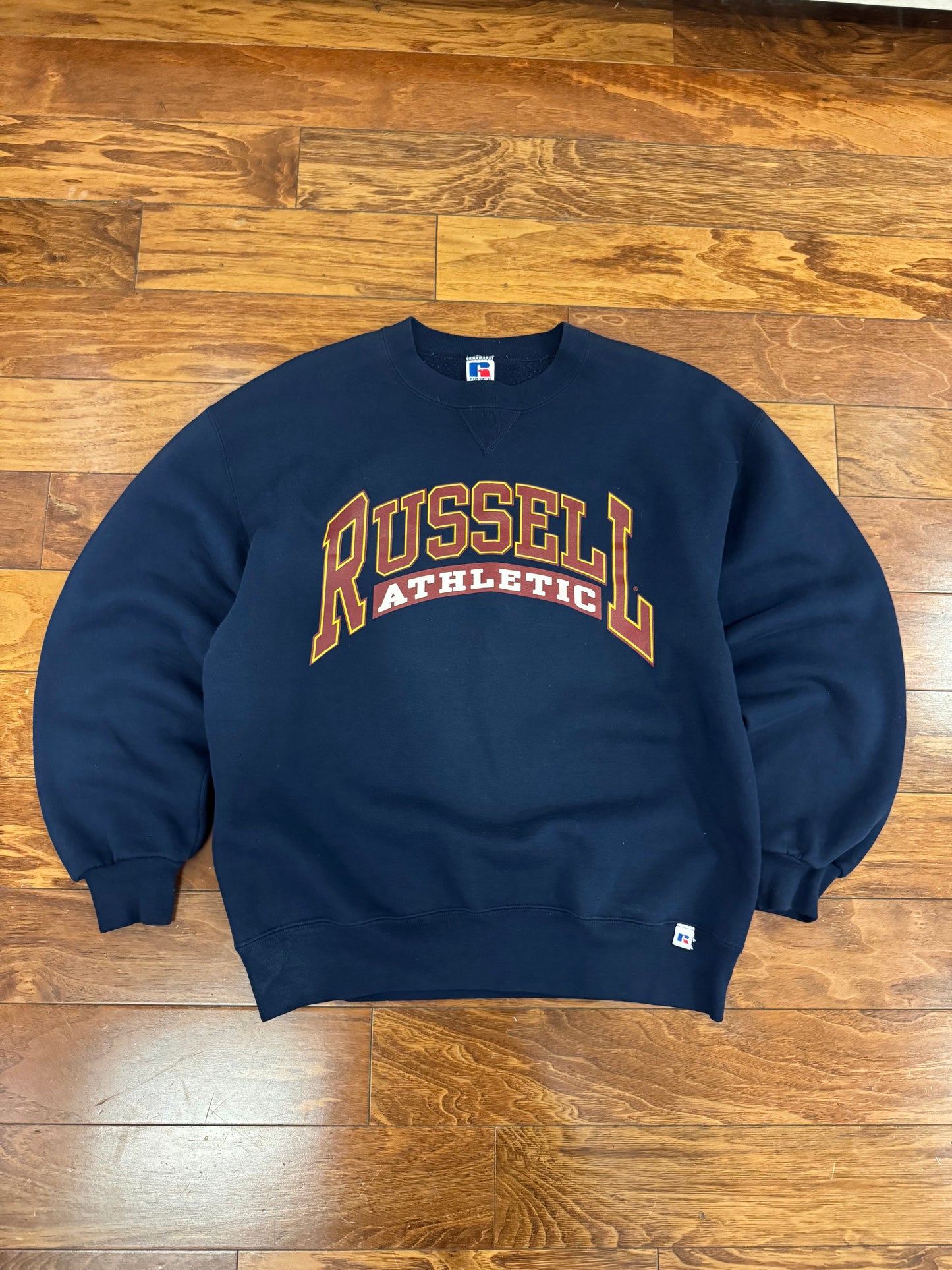 90s Russell Athletics Spell Out Essential Crewneck (L)