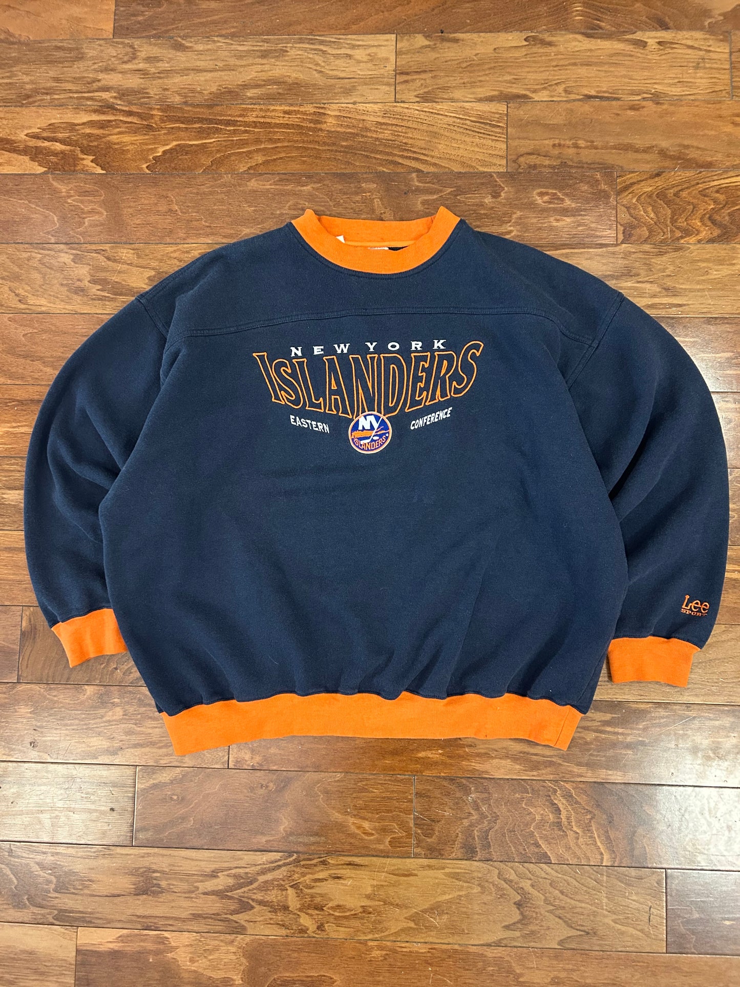 90s New York Islanders Vintage NHL Lee Hockey Crewneck (XXL)