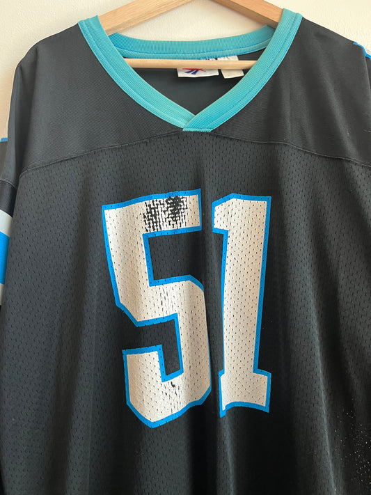 90s Carolina Panthers Sam Mills Faded Reebok Jersey (XL)