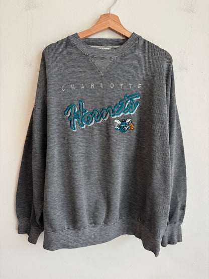90s Charlotte Hornets Embroidered Lee Crewneck (XL)