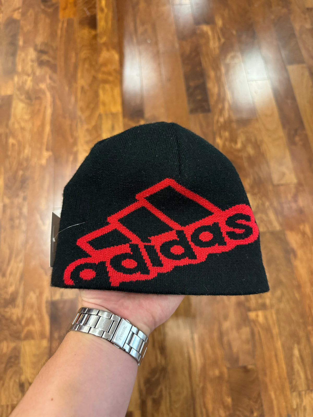 00s Adidas Big Logo Spell Out Beanie (Youth)