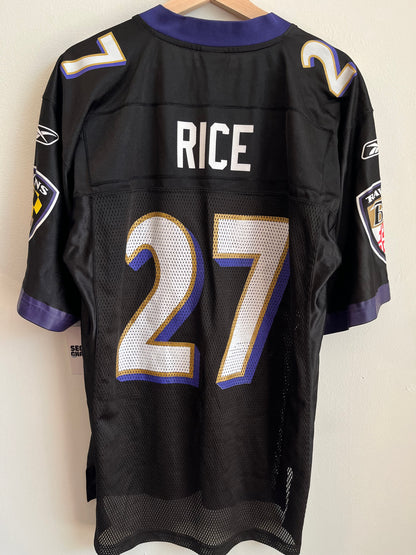 2011 Baltimore Ravens Ray Rice #27 Reebok Jersey (M)