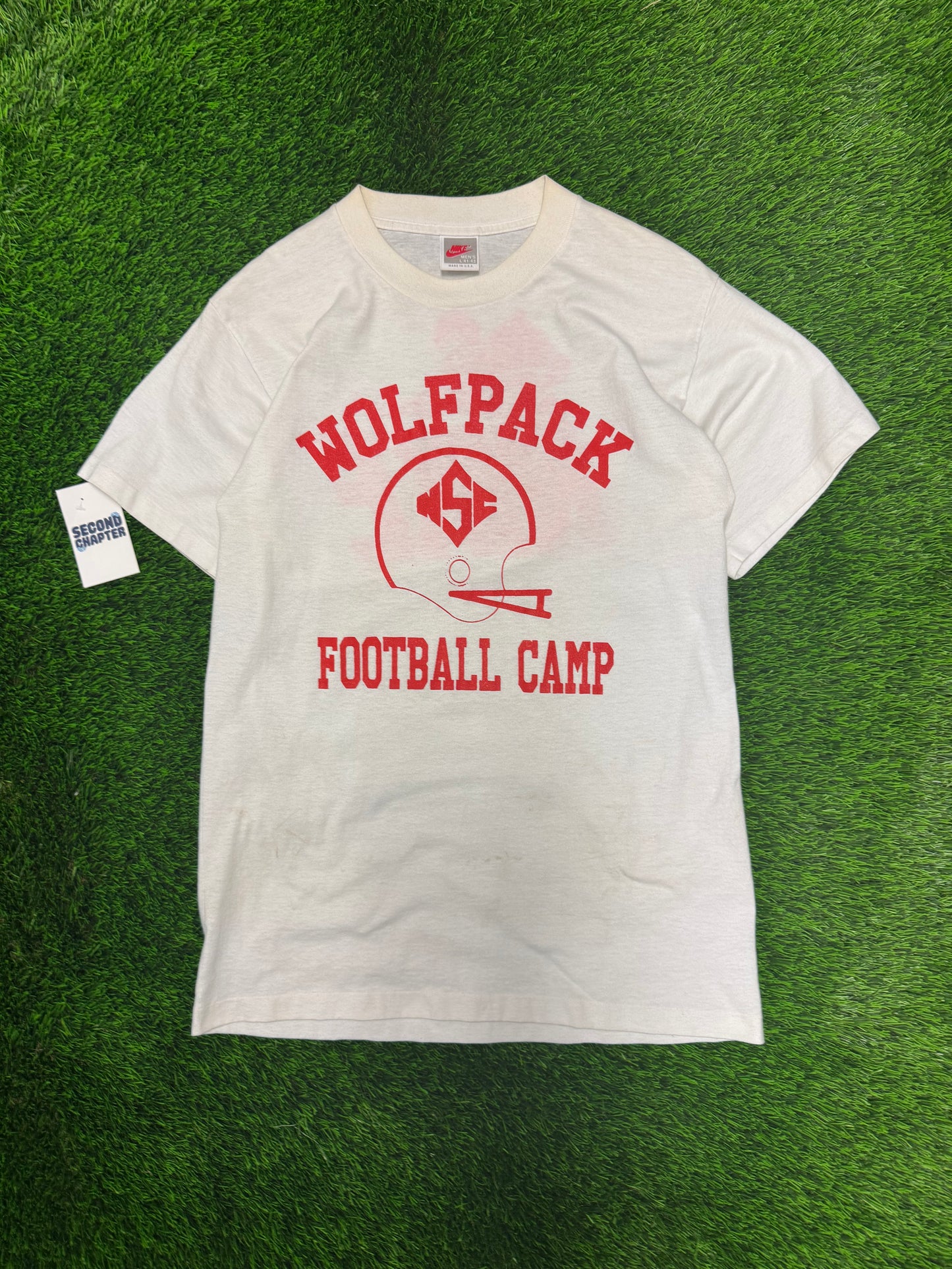 90s NC State College Football Camp Vintage Nike Tee (M)