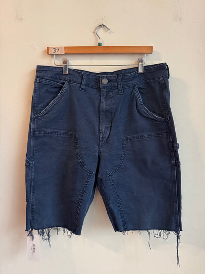 2010s American Eagle Navy Double Knee Shorts (34)
