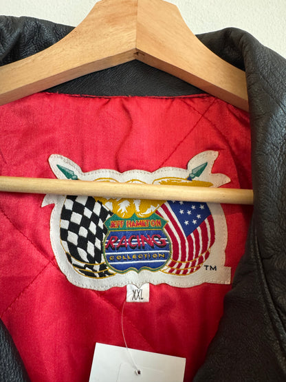 90s Dale Earnhardt Jeff Hamilton Racing The Intimidator Leather Jacket (XXL)