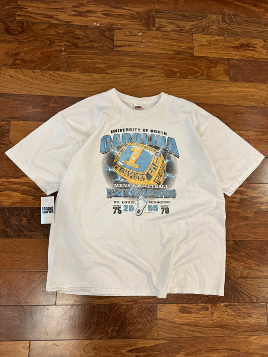 2005 UNC National Champs Lightning Rings Graphic Tee (XXL)
