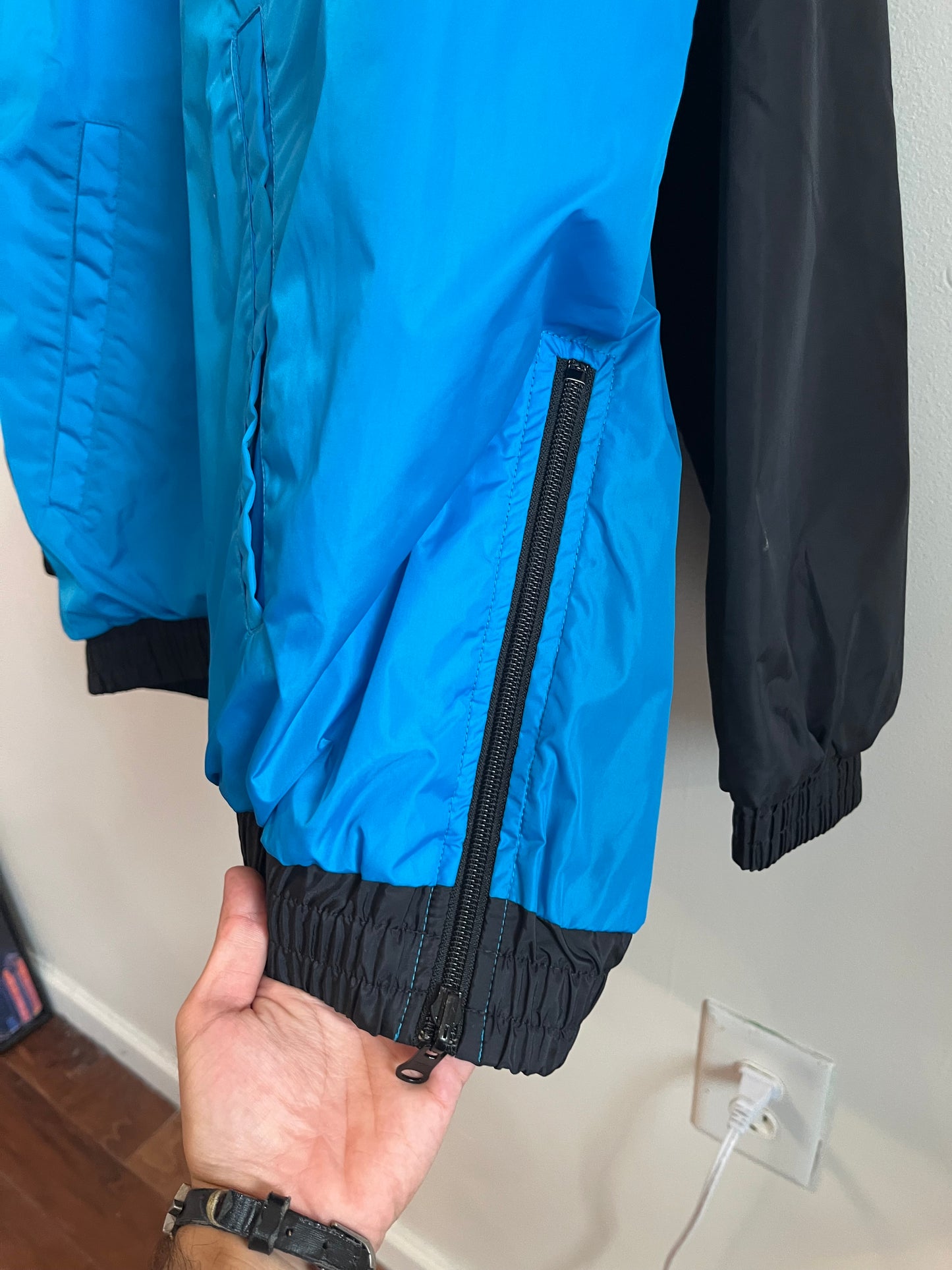 90s Carolina Panthers Nike Center Swoosh Reversible Windbreaker (XXL)
