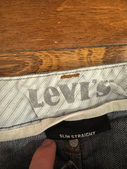 2007 Levi's Slim Straight Dark Wash Jeans (36 x 34)