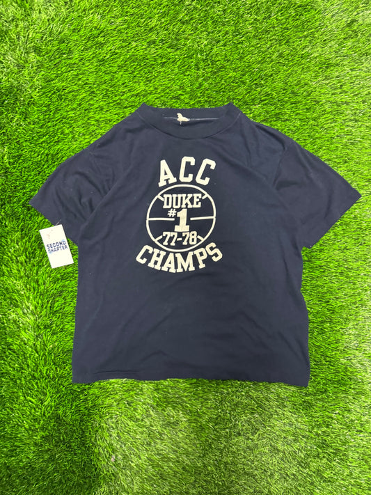 1978 Duke University NCAA Basketball Champions True Vintage Tee (M)