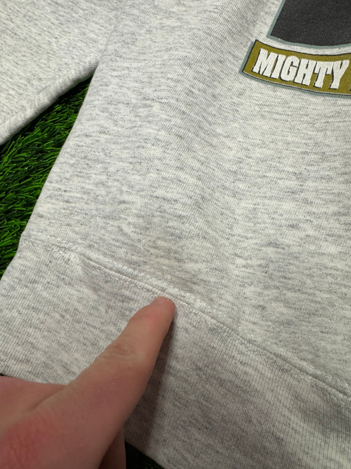 90s Mighty Ducks Vintage Salem Hockey Stained Crewneck (L)