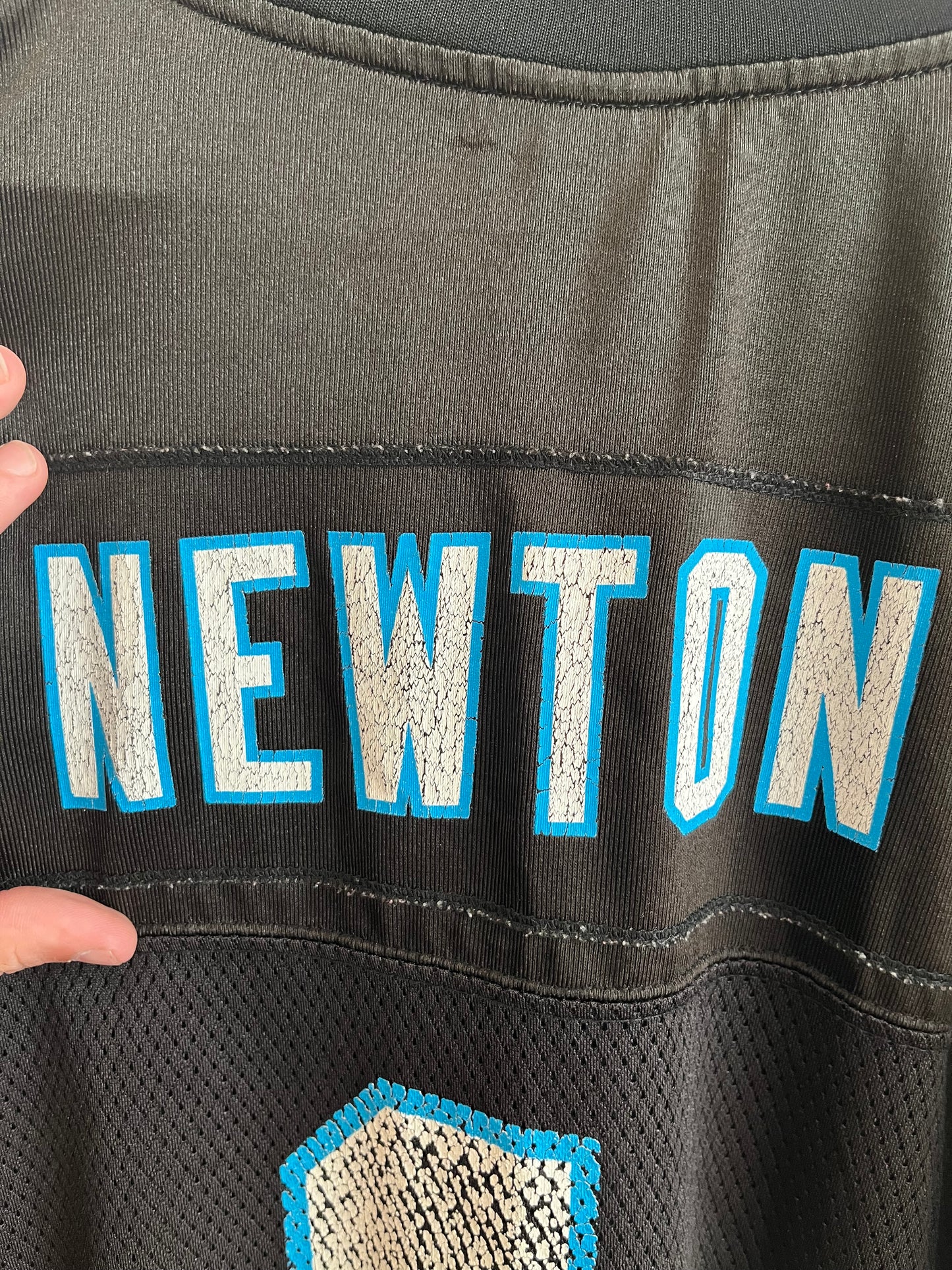 2011 Carolina Panthers Cam Newton Black NFL Jersey (M)