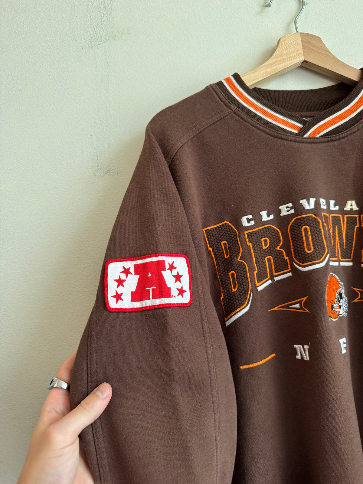 00s Cleveland Browns Lee Embroidered Crewneck (L)