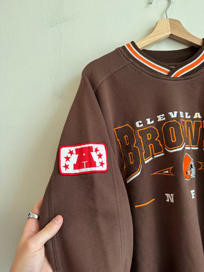 00s Cleveland Browns Lee Embroidered Crewneck (L)