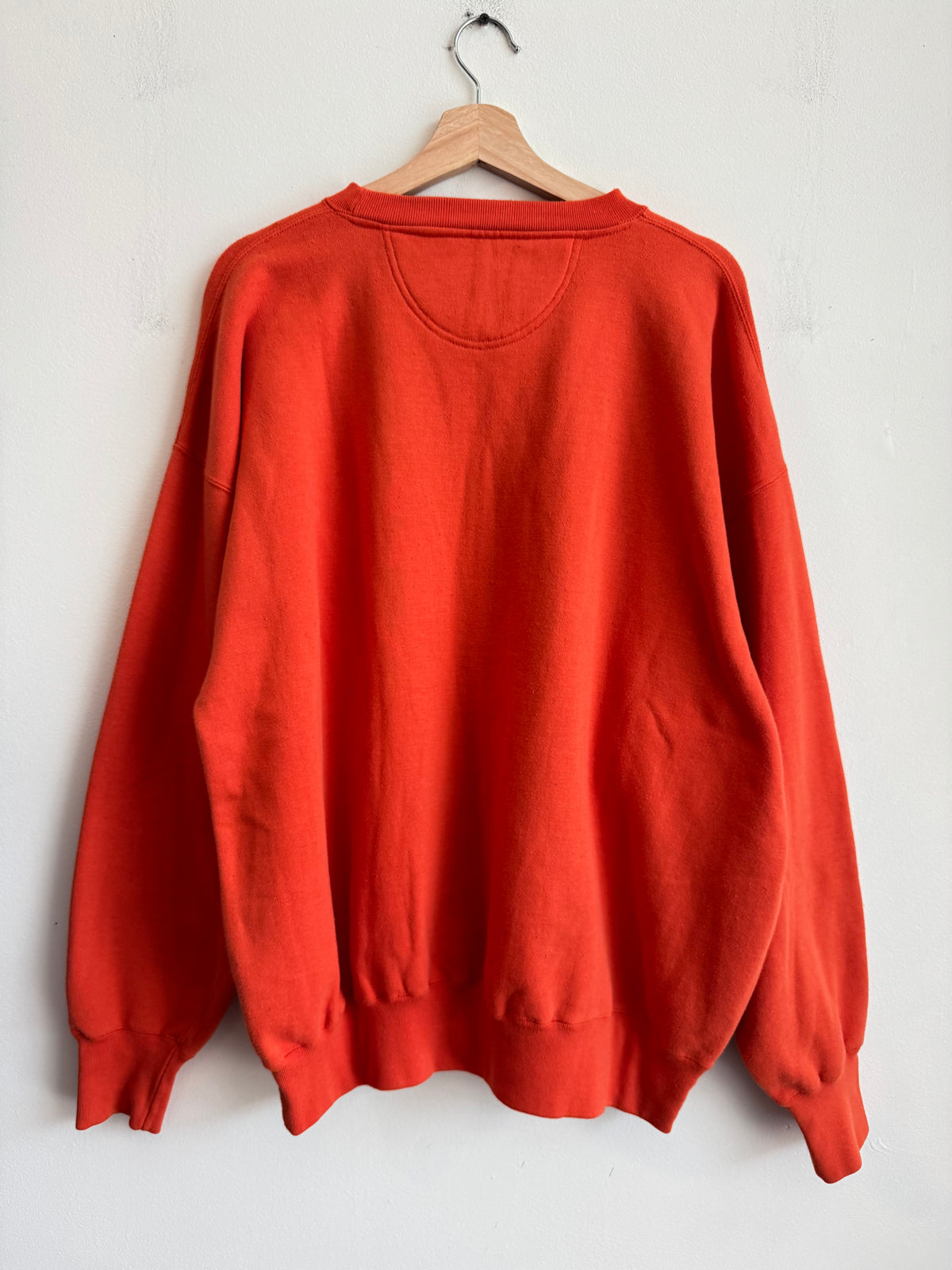 90s Clemson Embroidered Midwest Orange Crewneck (XL)