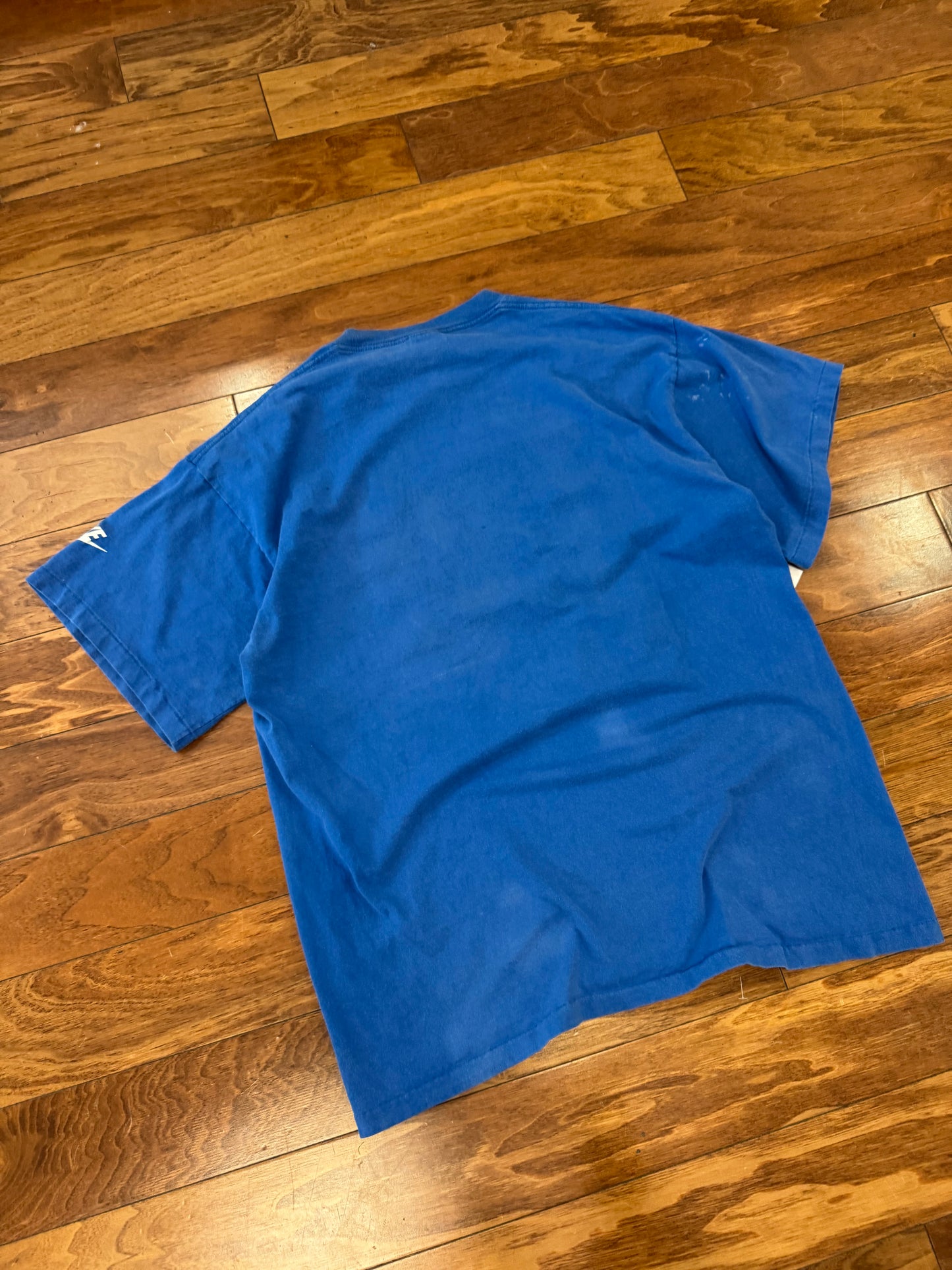 90s Duke Nike "Just Do It" Blue Tee (XL)