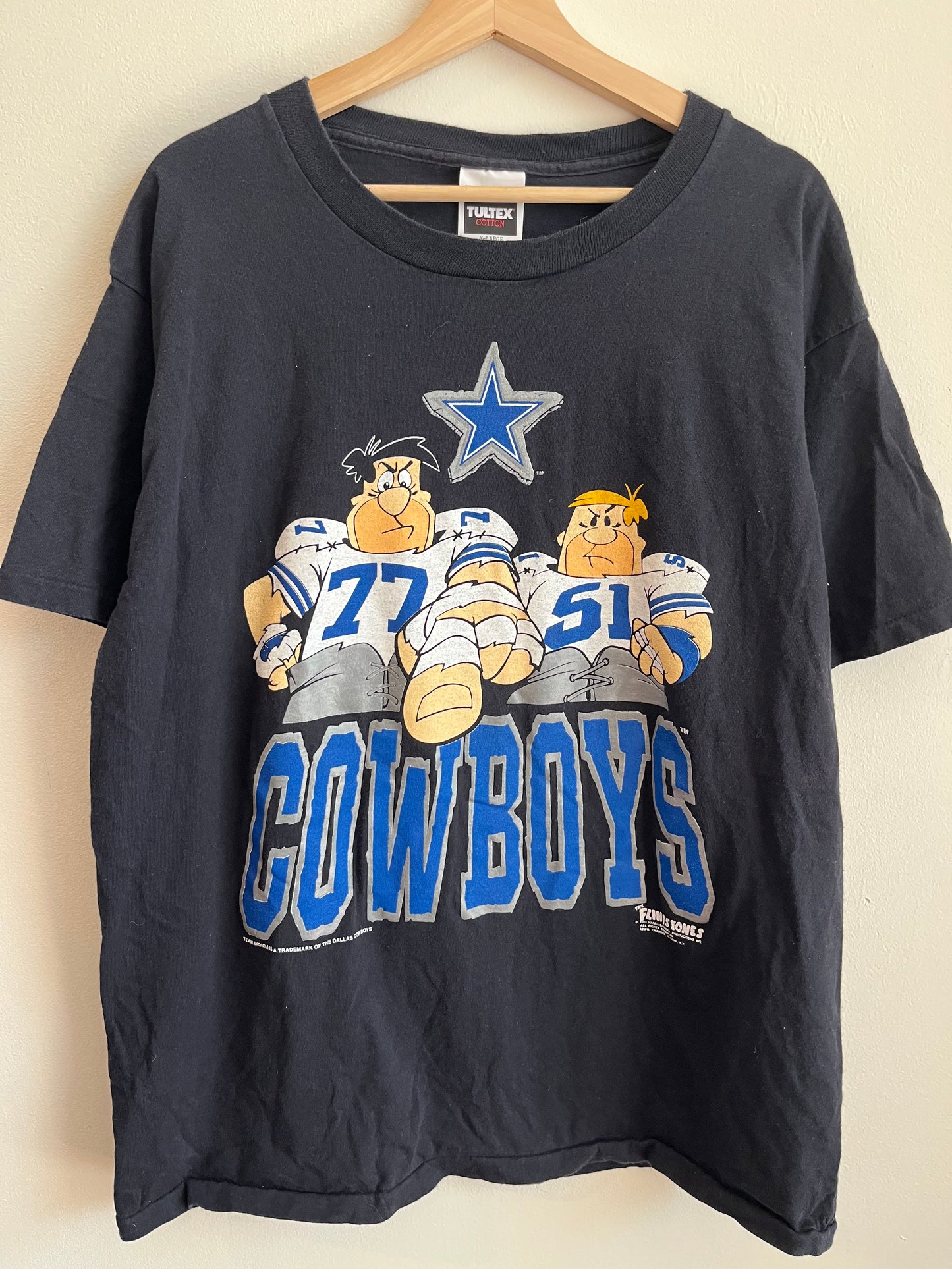 1993 Dallas Cowboys The Flintstones Vintage Graphic Tee (XL)